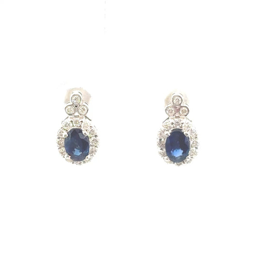 Blue Sapphire Earrings