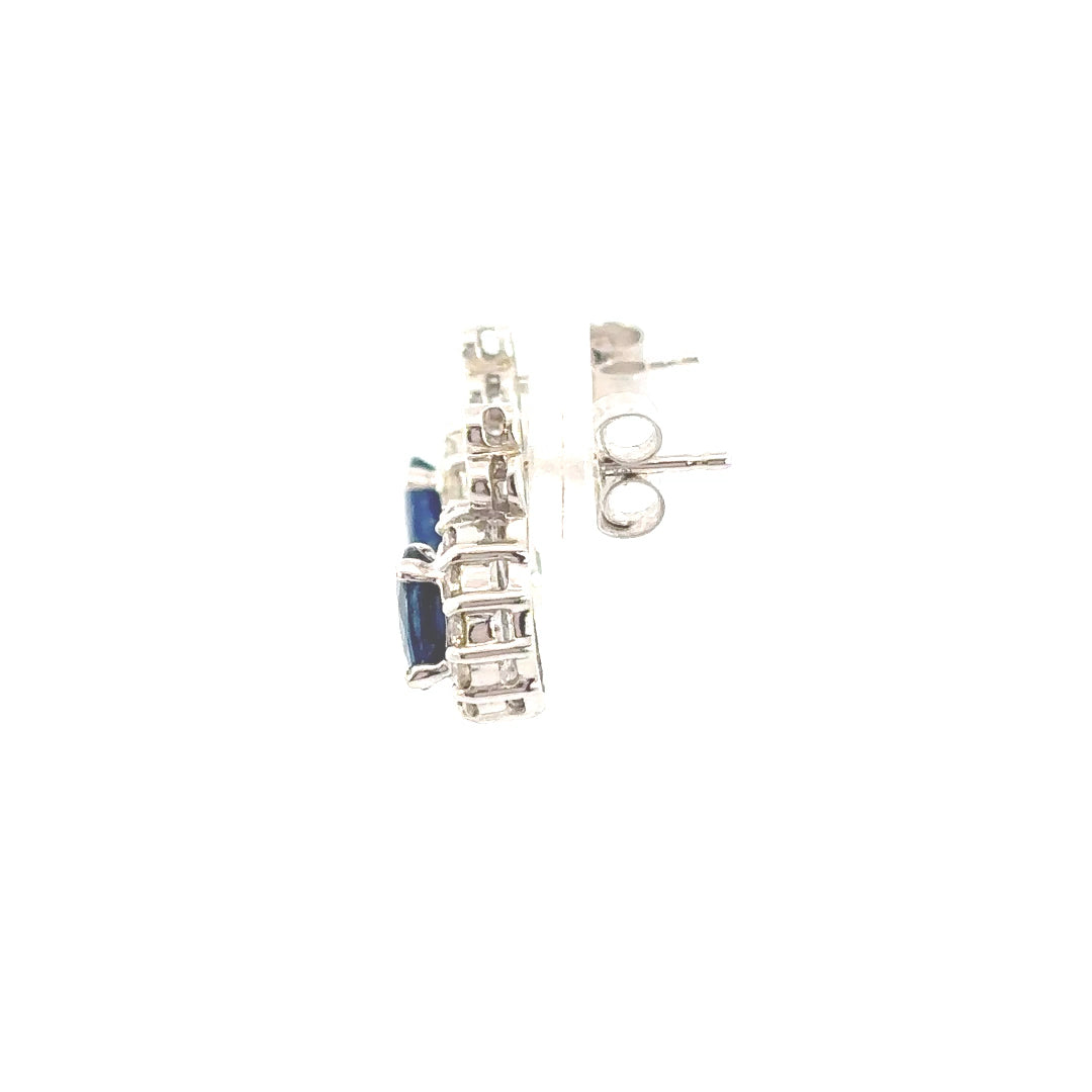 Blue Sapphire Earrings