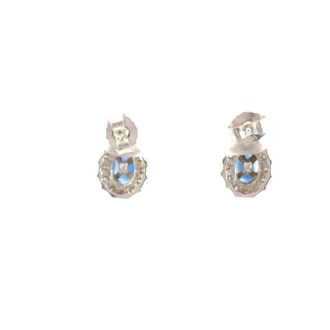 Blue Sapphire Earrings
