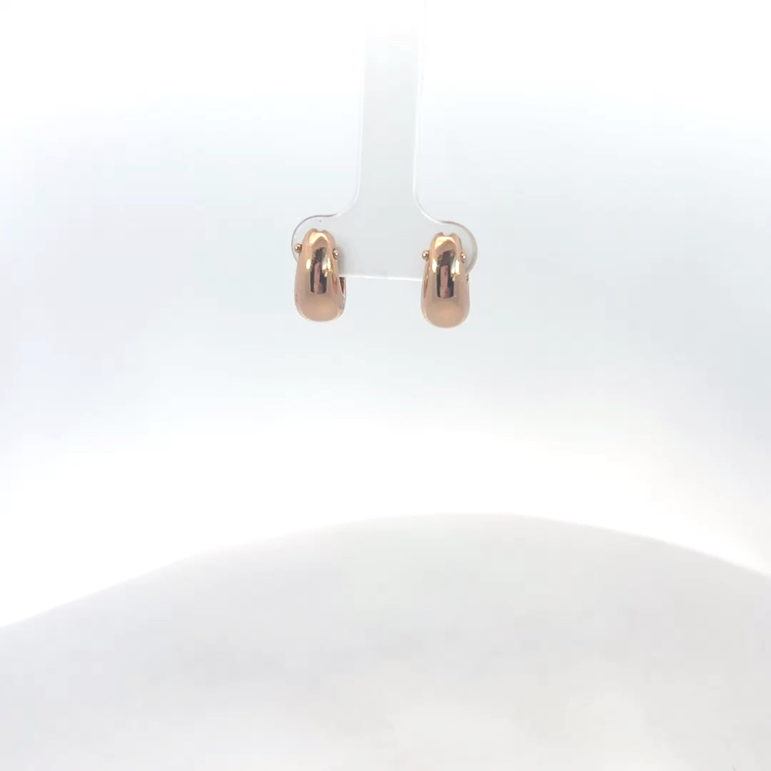 Rose Gold Hug Earrings