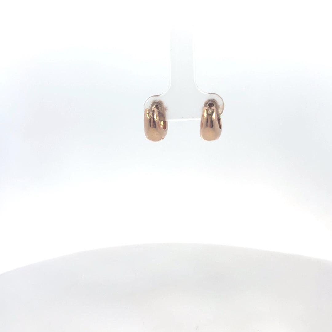 Rose Gold Hug Earrings