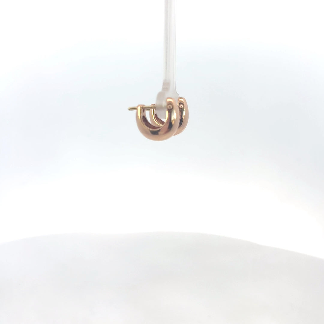 Rose Gold Hug Earrings