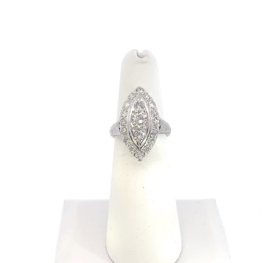 Diamond Navette Ring