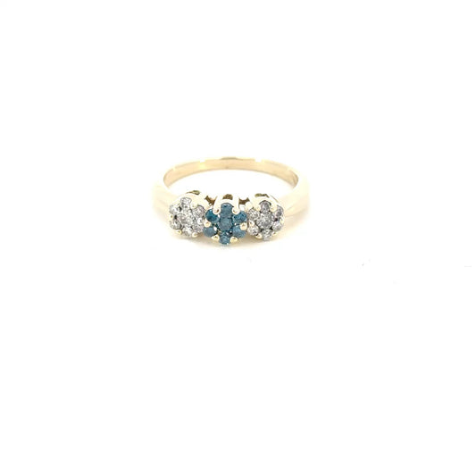 Blue Diamond Ring
