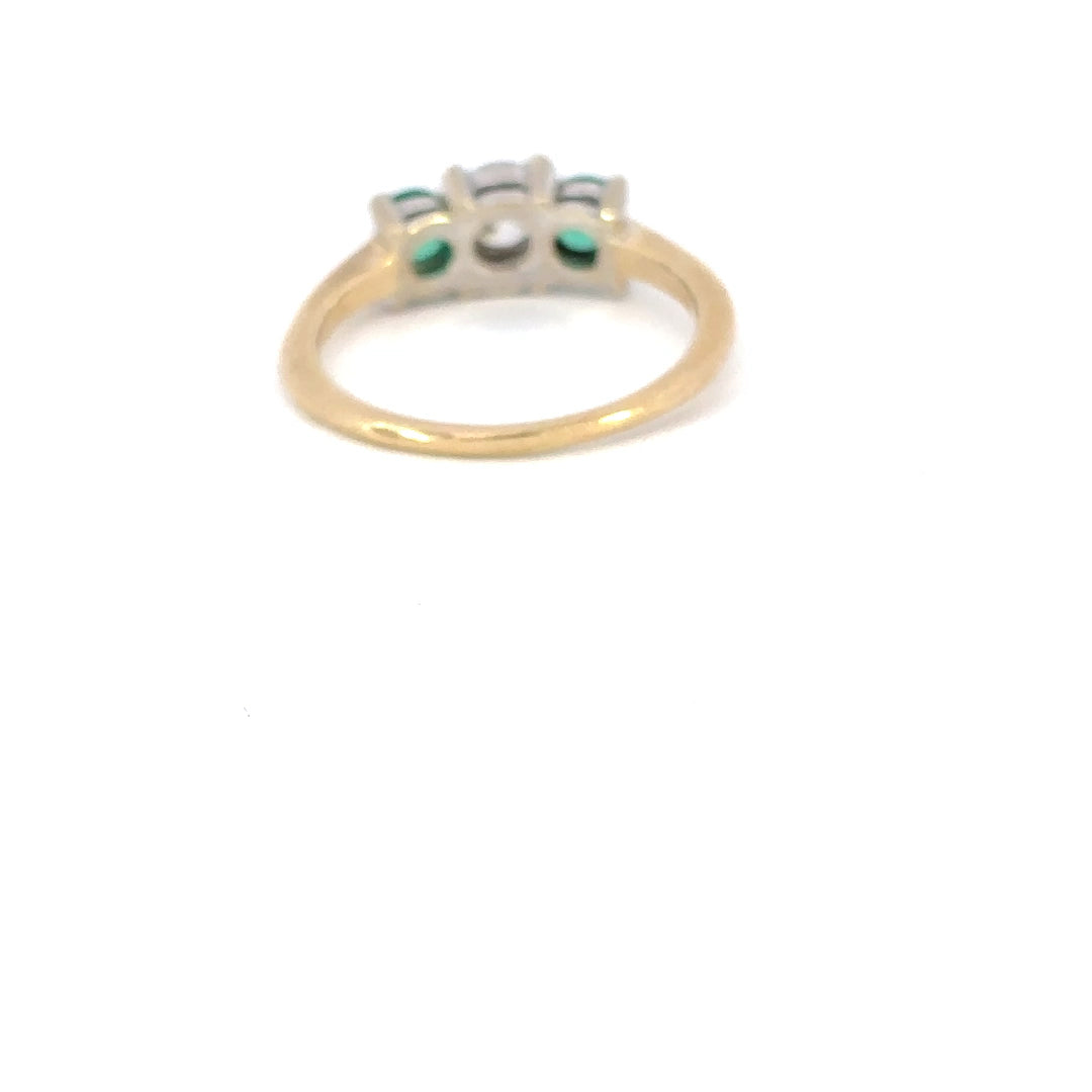 Emerald & Diamond Ring