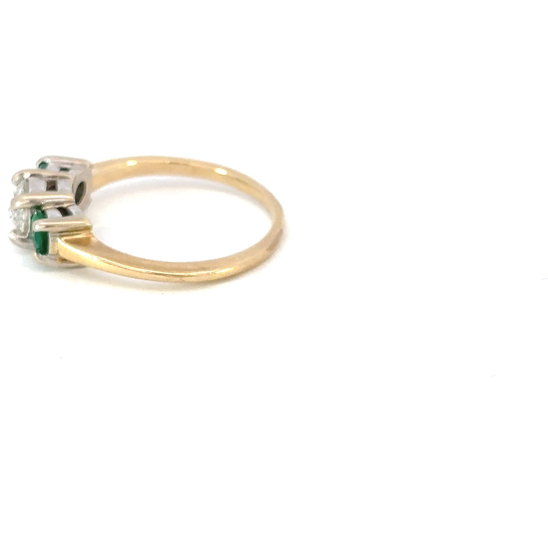 Emerald & Diamond Ring