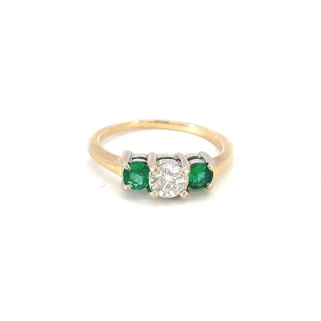Emerald & Diamond Ring