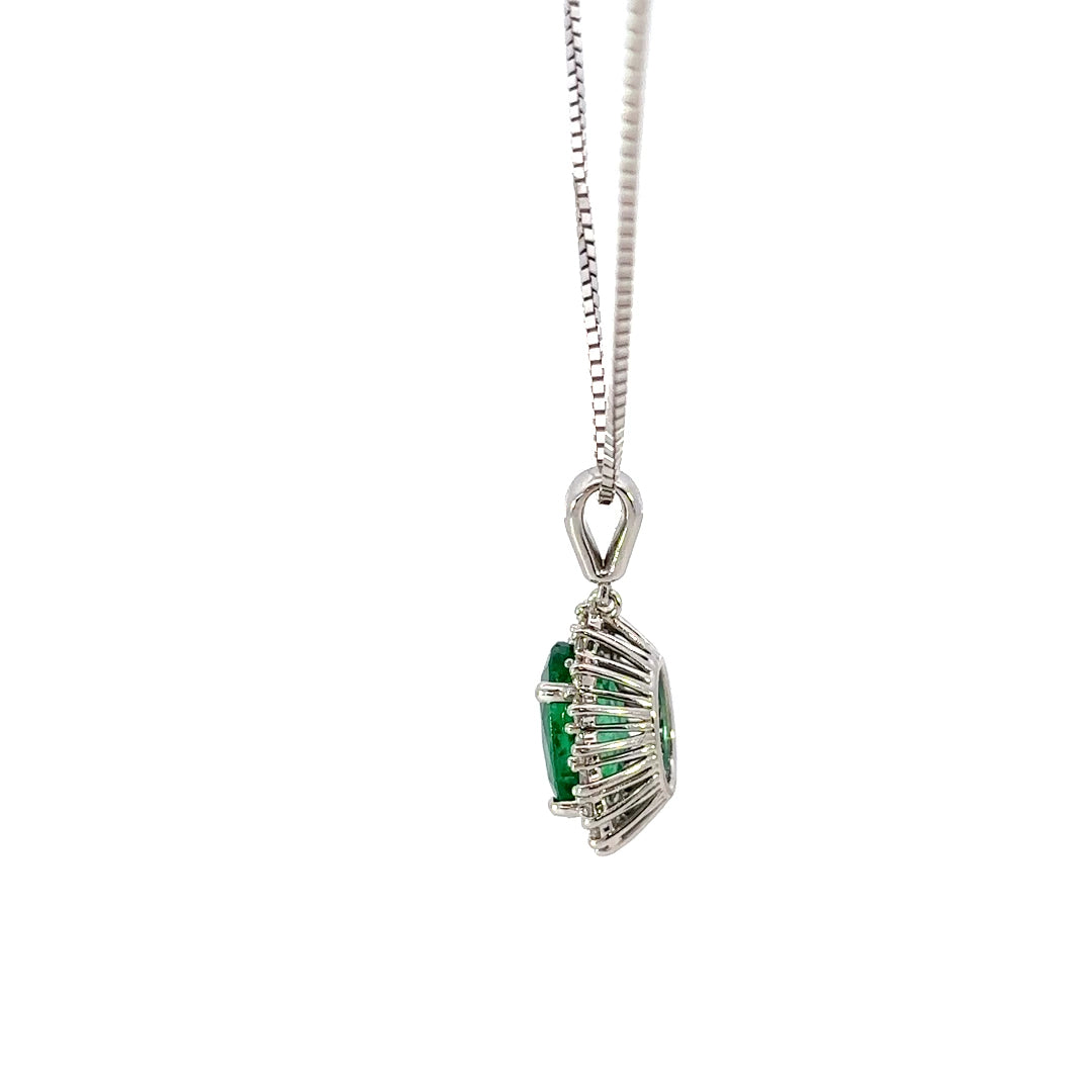 Lab Grown Emerald Necklace