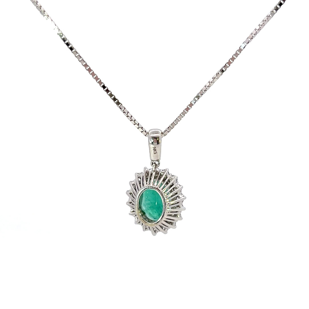 Lab Grown Emerald Necklace