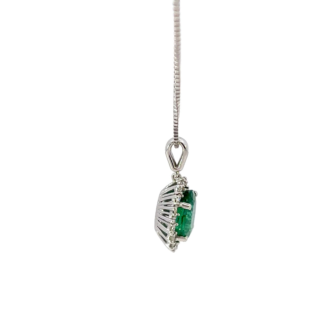 Lab Grown Emerald Necklace