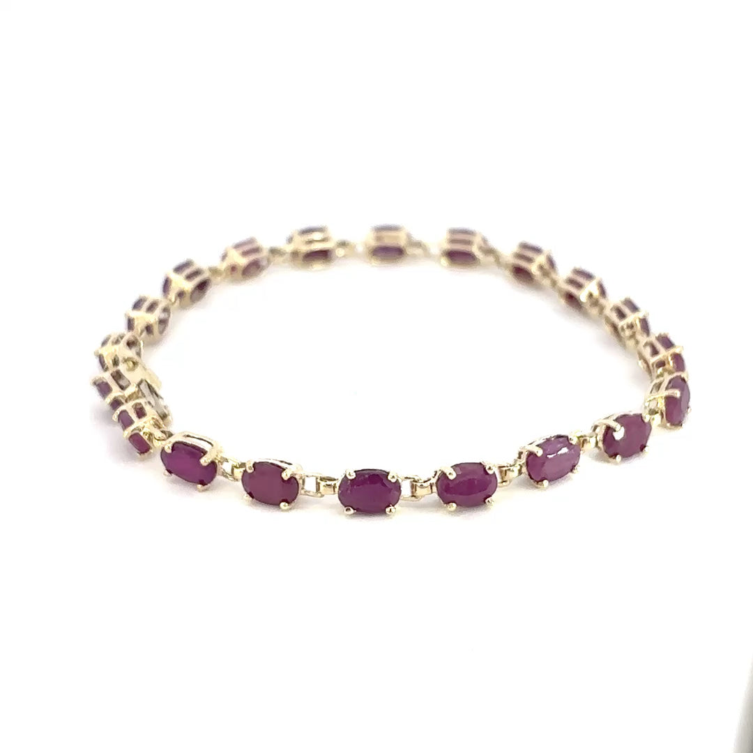Ruby Tennis Bracelet