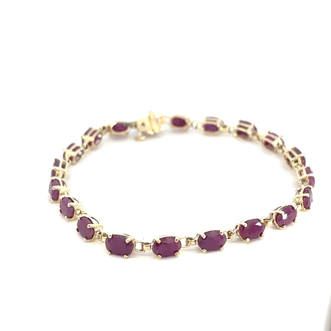Ruby Tennis Bracelet