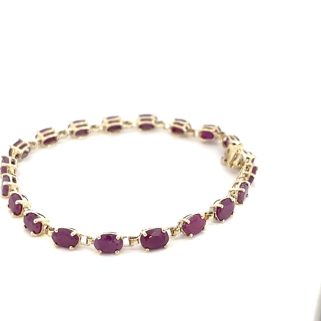 Ruby Tennis Bracelet
