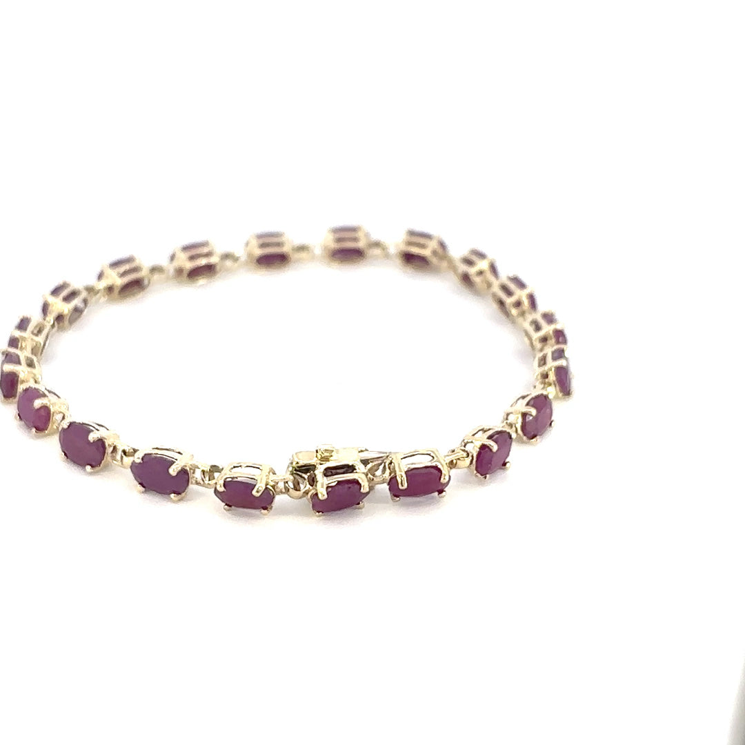 Ruby Tennis Bracelet