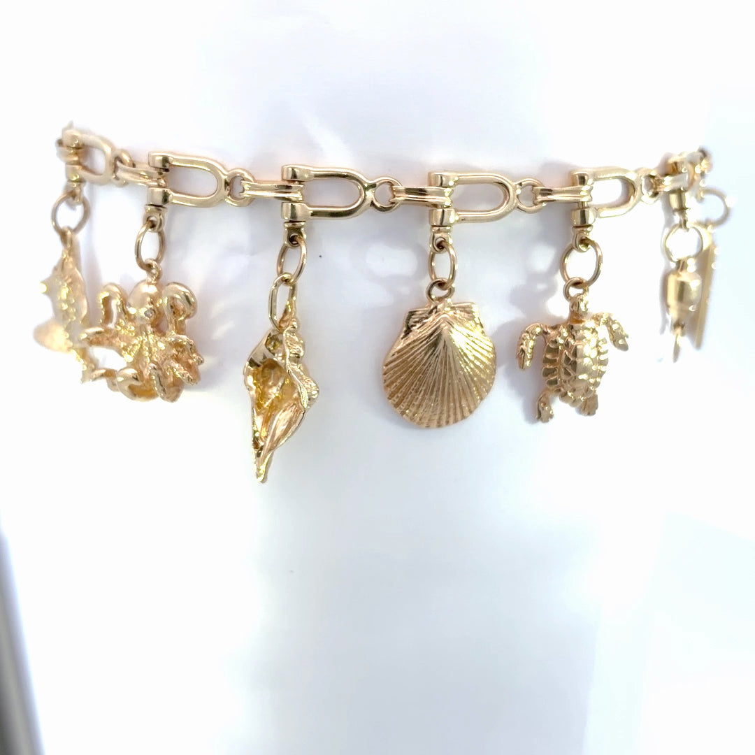 Yellow Gold Charm Bracelet