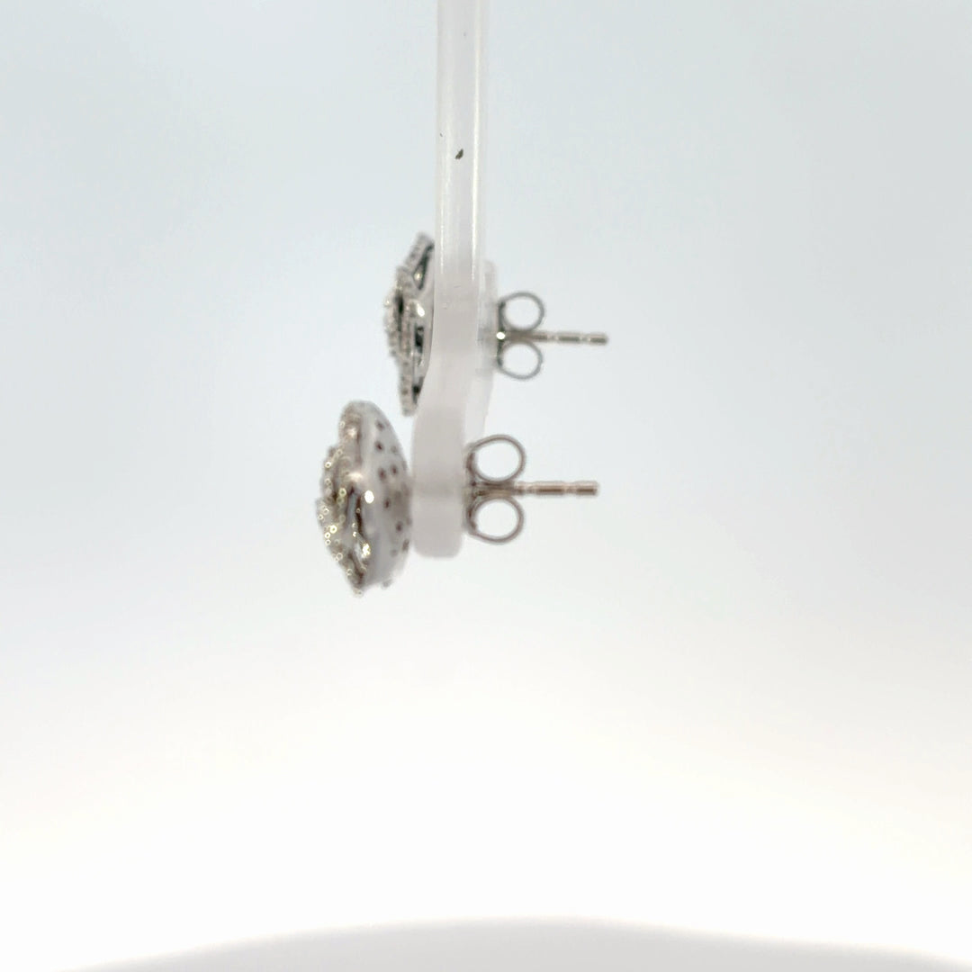 Diamond Rose Earrings