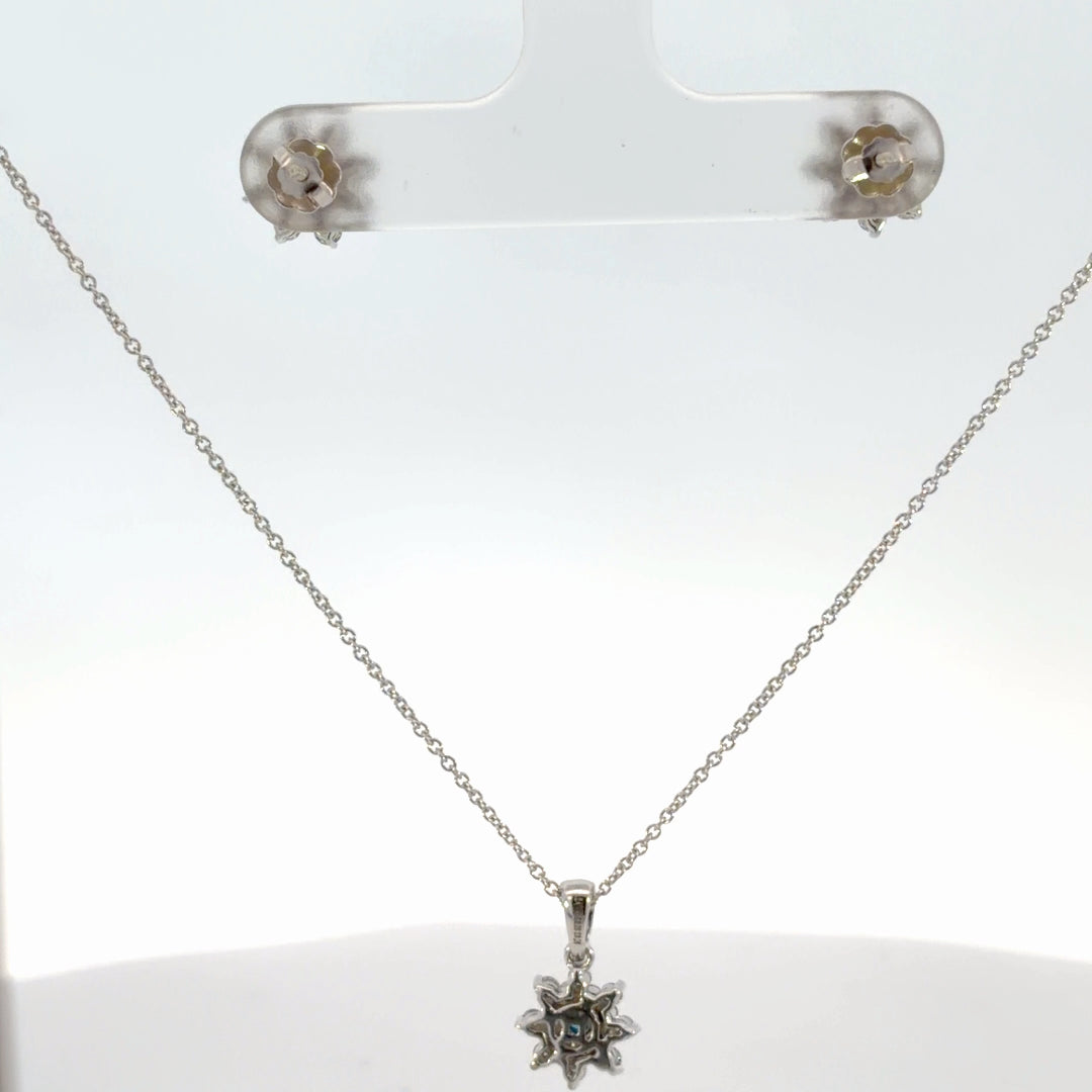 White & Blue Diamond Set