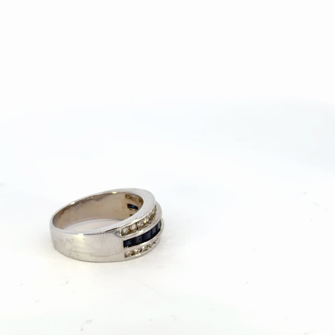 Sapphire & Diamond Ring