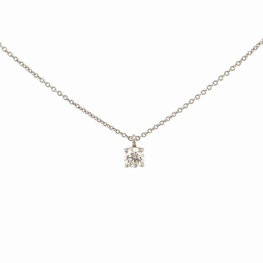 Tiffany Solitaire Pendant Necklace