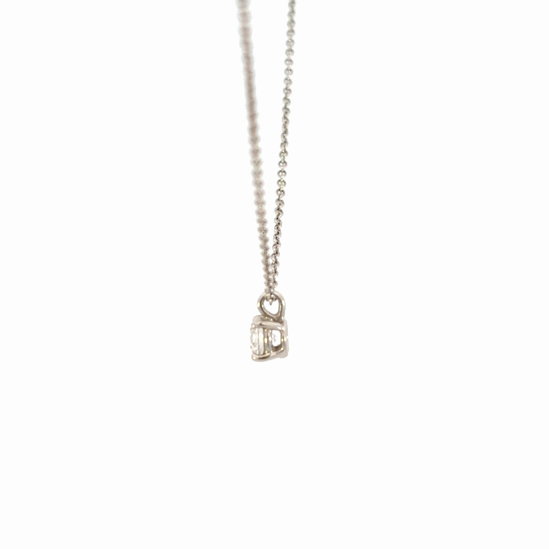 Tiffany Solitaire Pendant Necklace