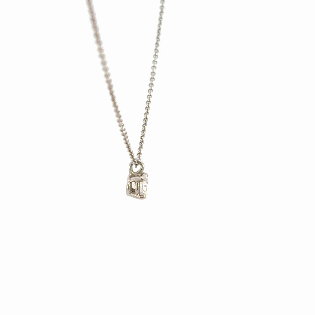 Tiffany Solitaire Pendant Necklace