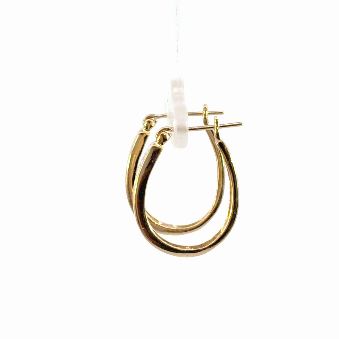 Diamond Hooped Earrings