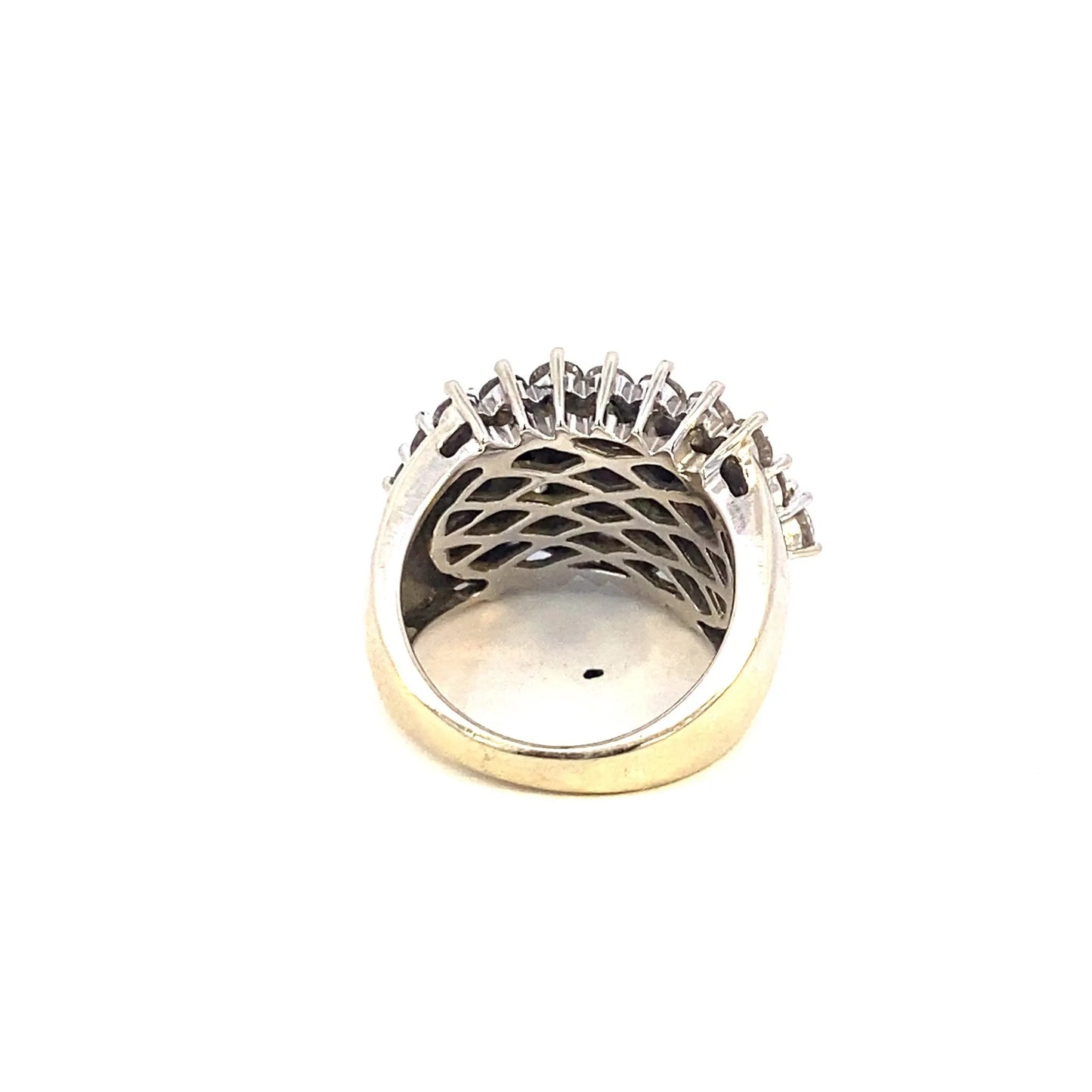 Gold Multirow Diamond Ring