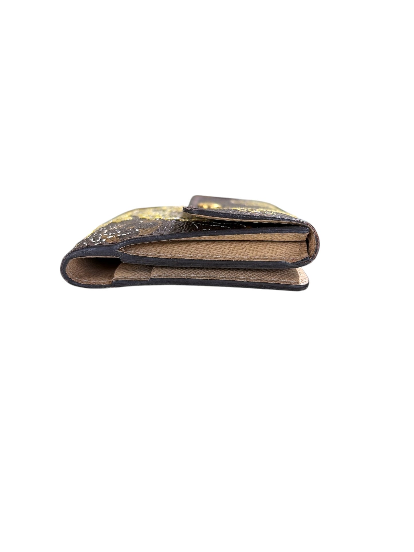 LV Embroidered Floral Small Wallet