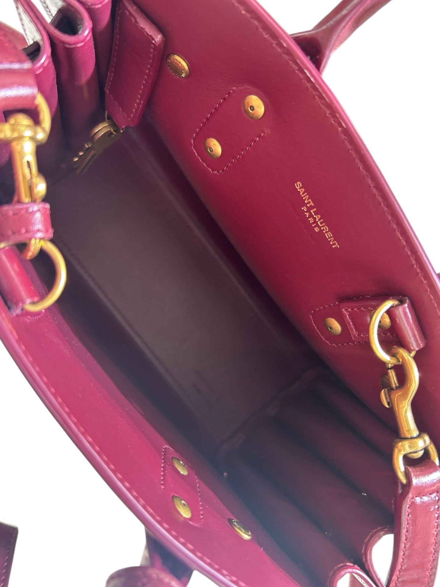 YSL Sac De Jour Nano Maroon