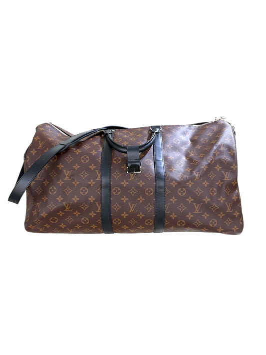LV Monogram Macassar Keepall 55 Bandouliere