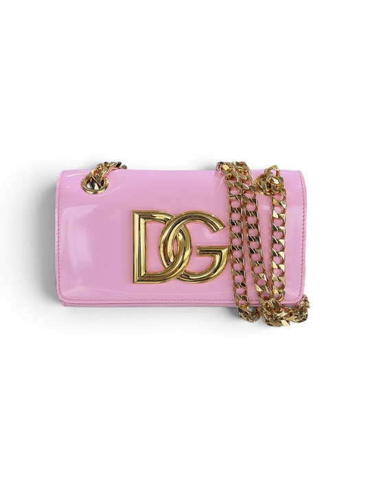 D&G Patent Leather 3.5 Phone Bag