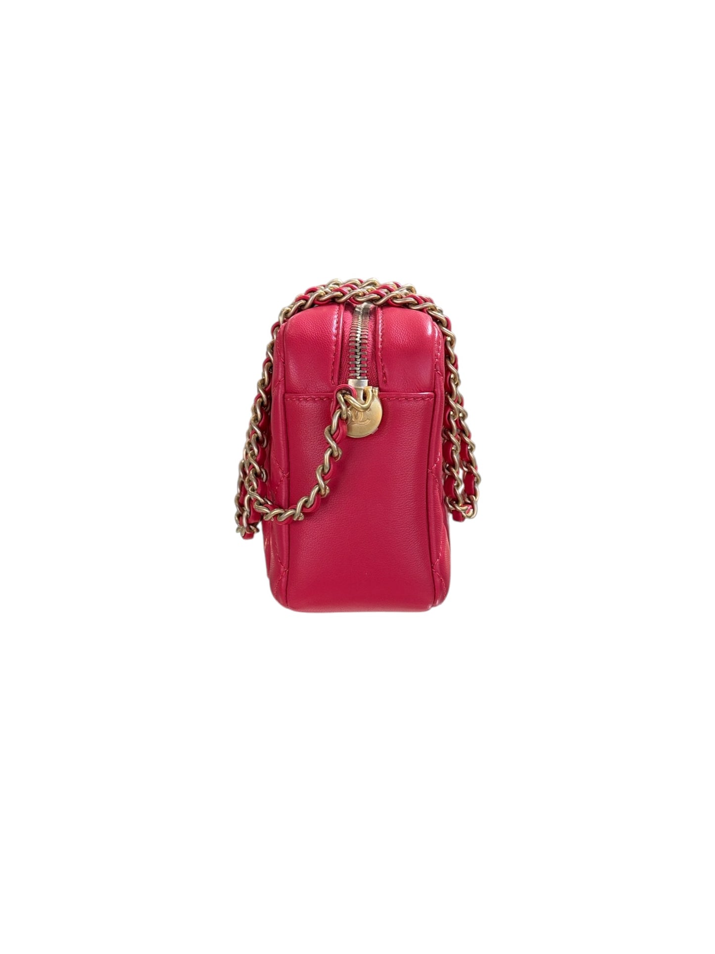 Red Pearl Crush Camera Crossbody