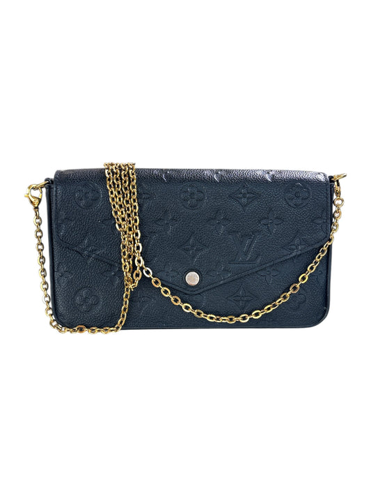 LV Black Empreinte Black Monogram Felicie Pochette