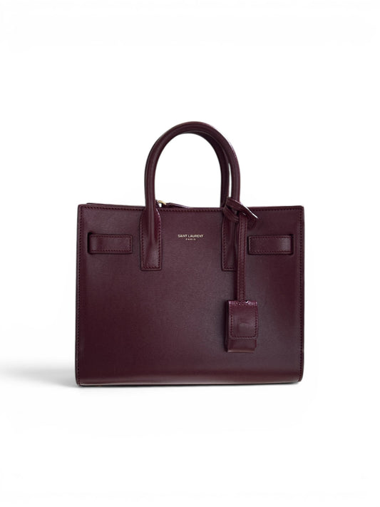 YSL Sac De Jour Nano Maroon