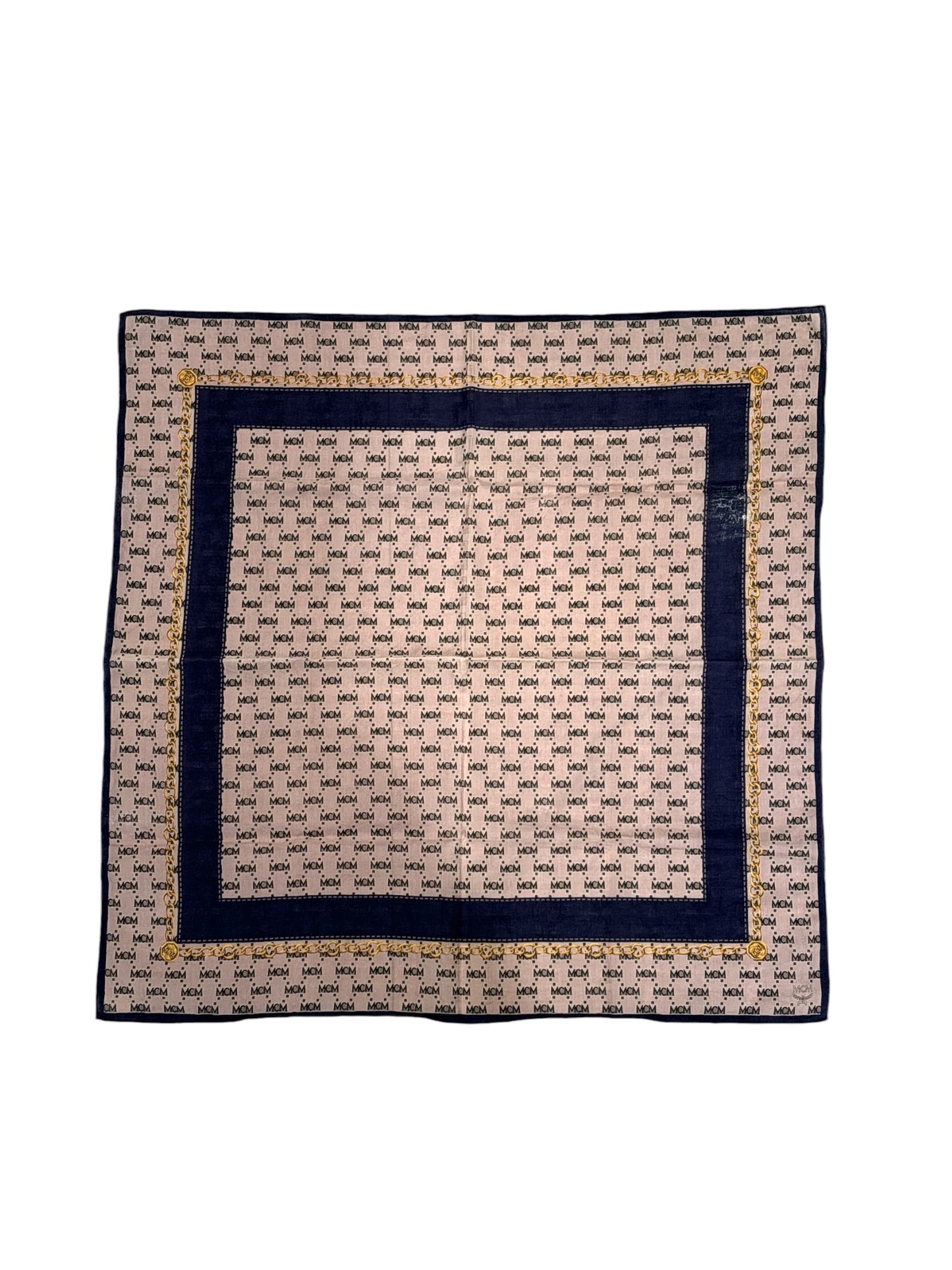 Navy Blue & Baby Lilac Handkerchief