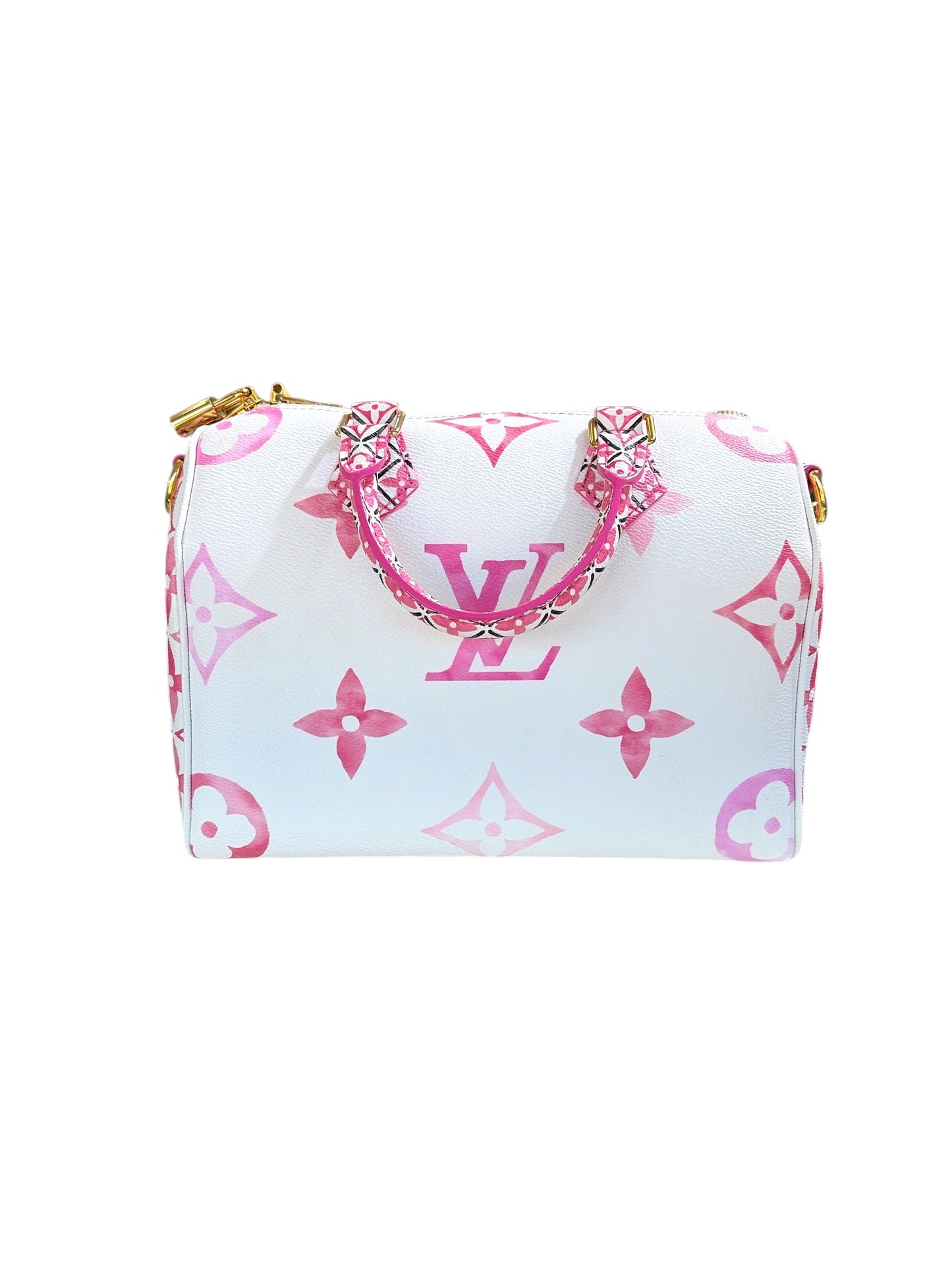 LV By The Pool Rose Speedy Bandouliere