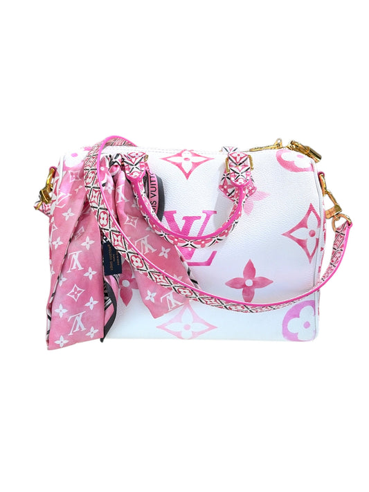 LV By The Pool Rose Speedy Bandouliere