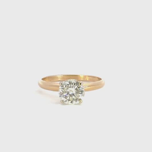 Solitaire Diamond Engagement Ring