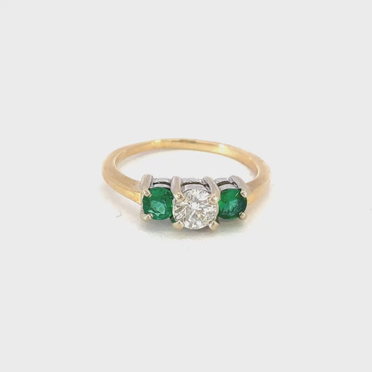 Emerald & Diamond Ring