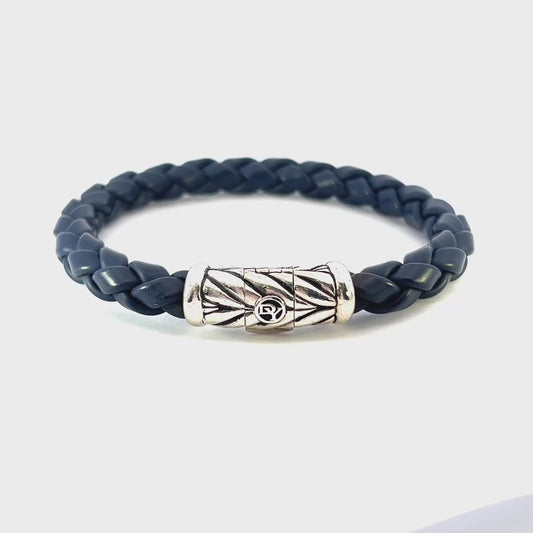 DY Leather & Silver Bracelet