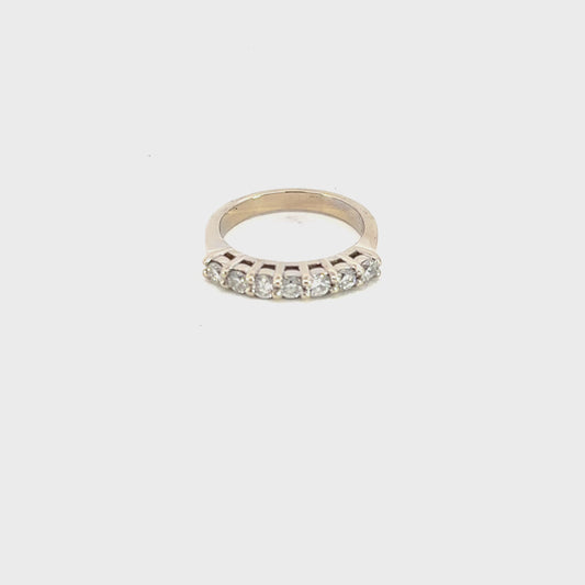 Solitaire White Gold Ring