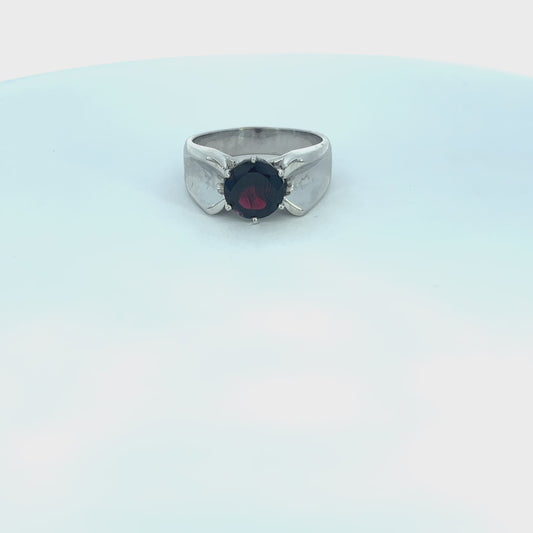 Garnet Men's Ring