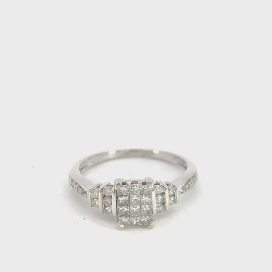 White Gold Diamond Ring