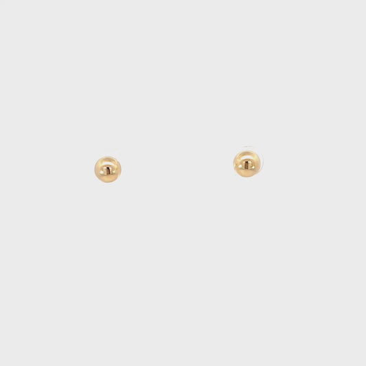 Round Gold Earrings