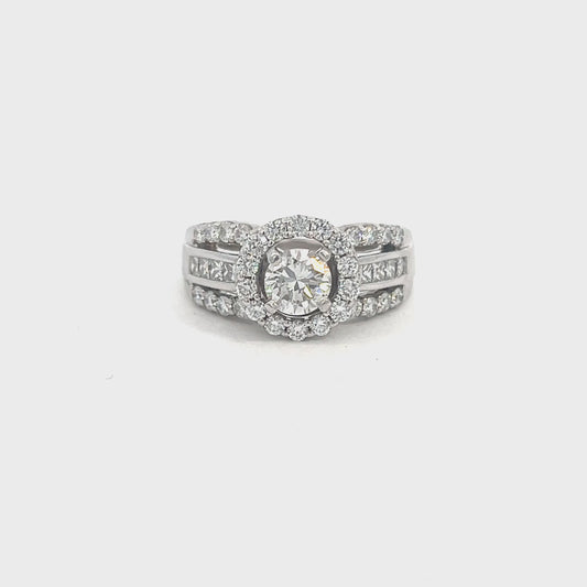 Diamond Halo Wedding Ring