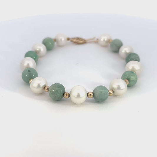 Jade & Pearl Bracelet