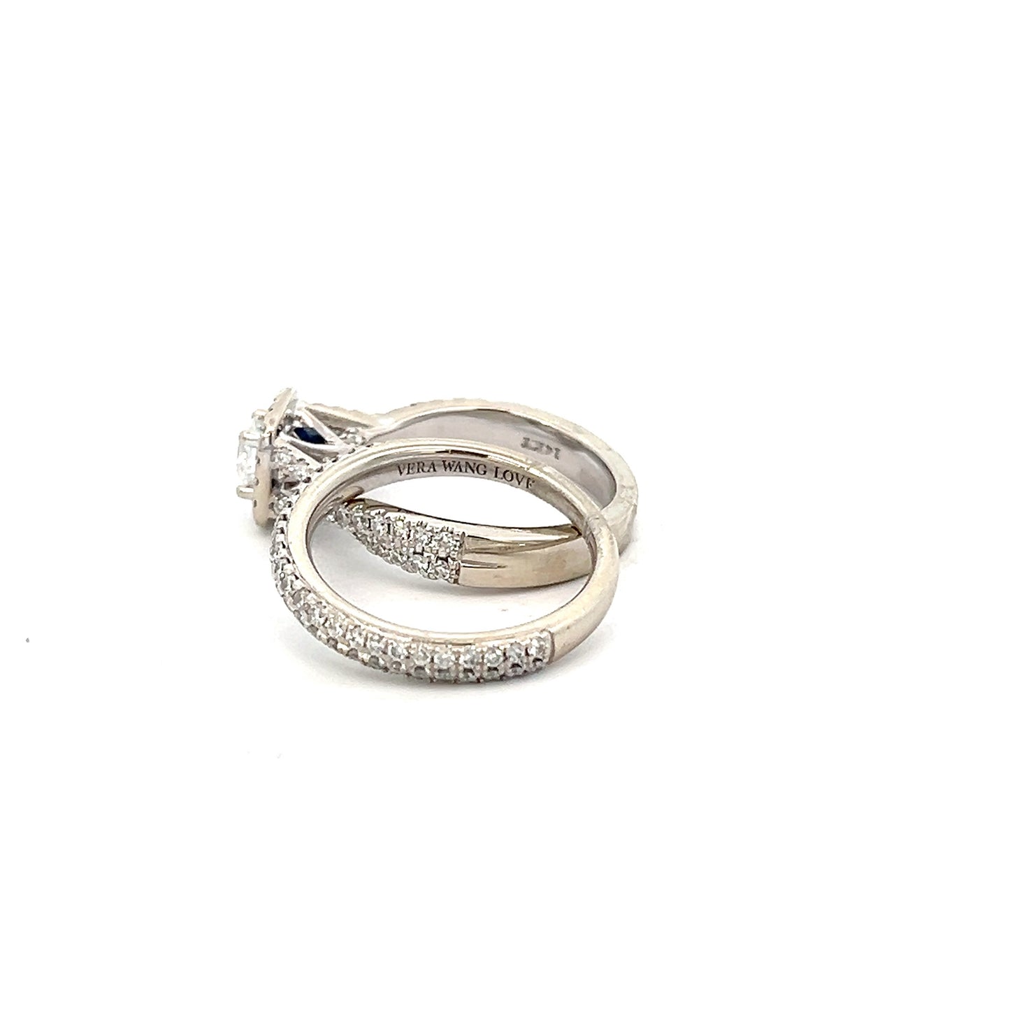 Vera Wang Twist Shank Style Wedding Ring Set