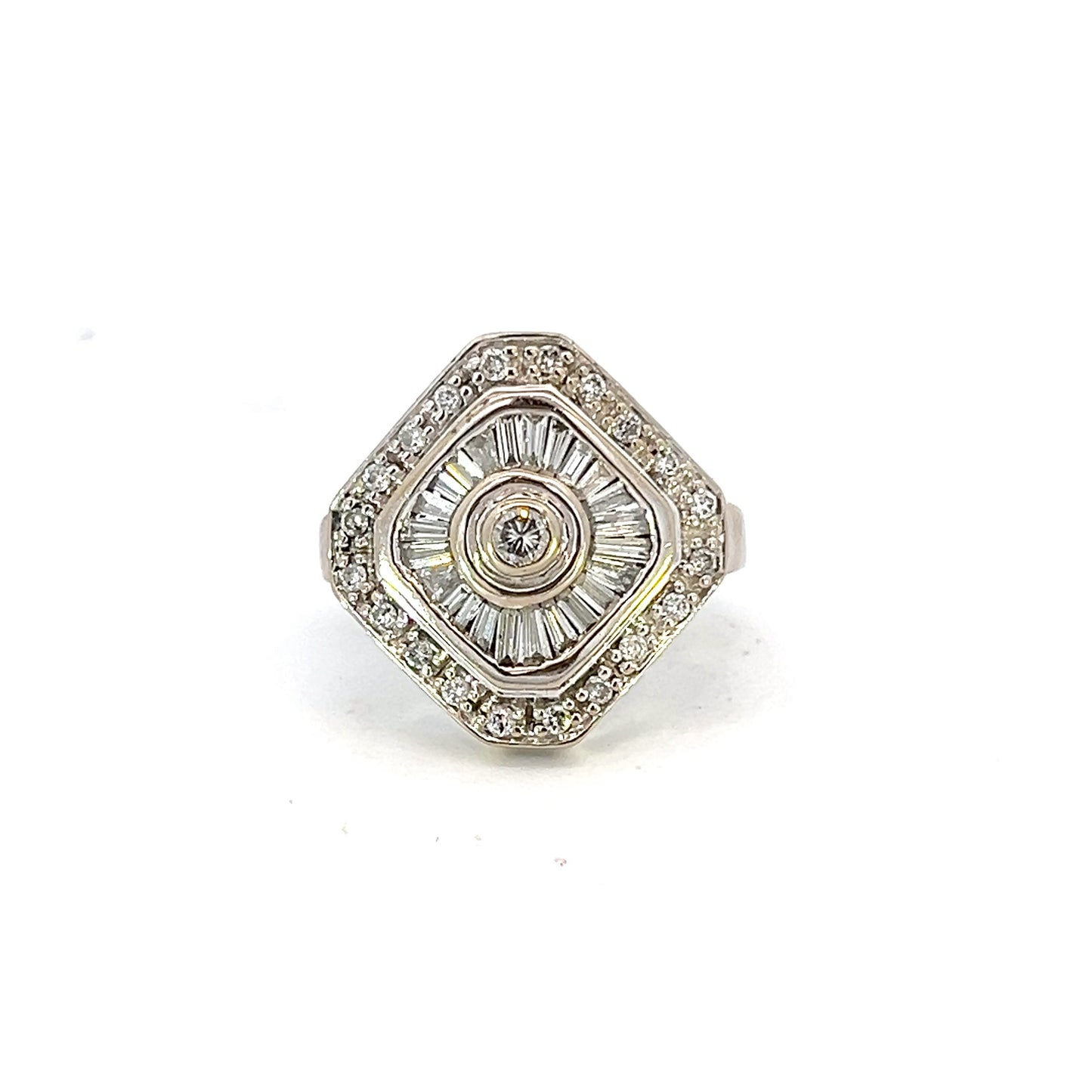 Geometric Diamond Statement Ring