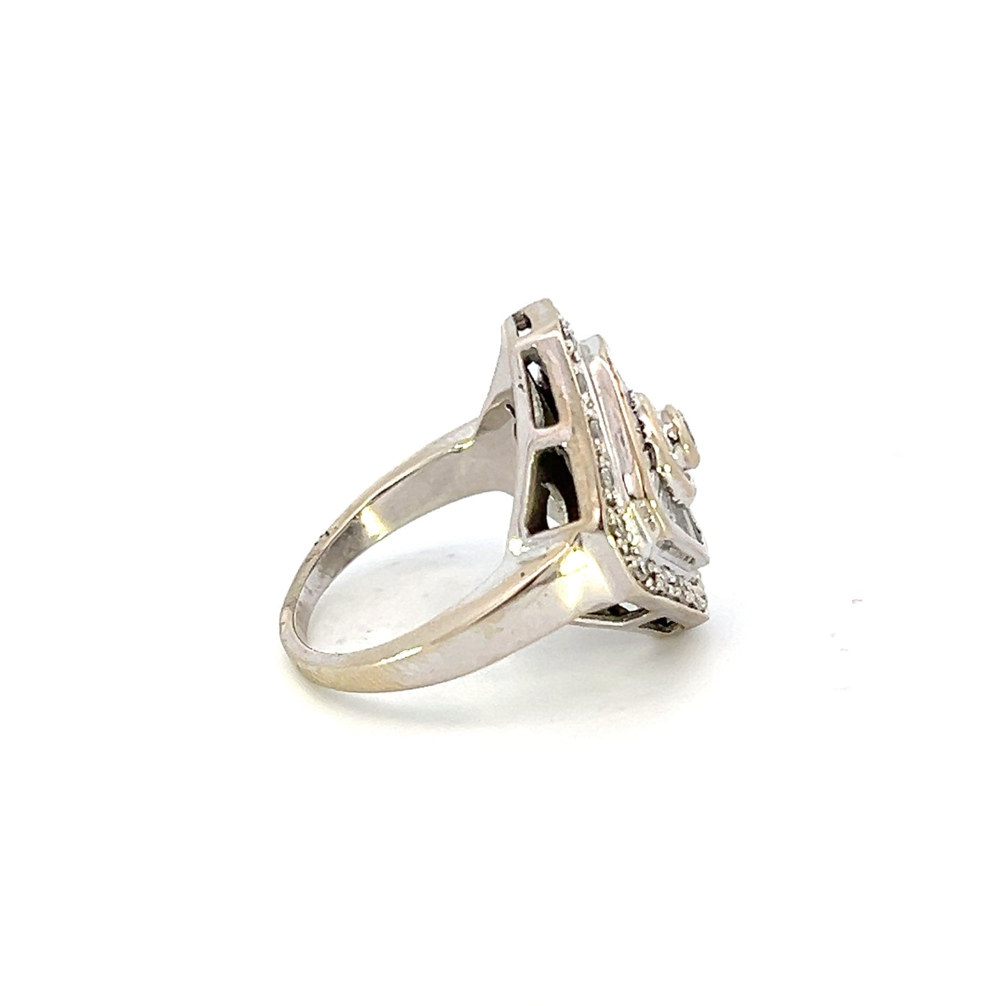 Geometric Diamond Statement Ring