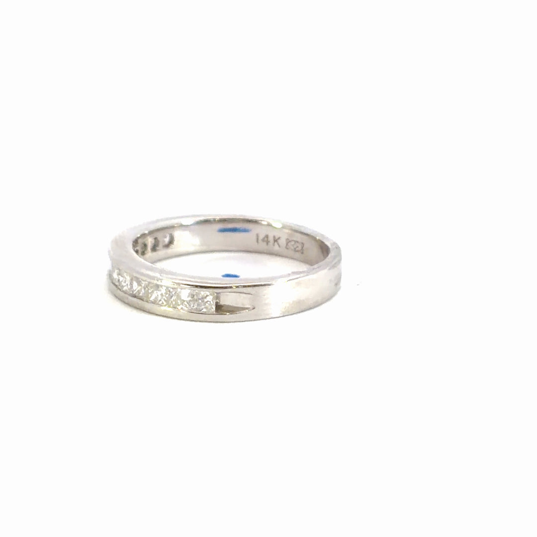 Princess Cut Diamond Band